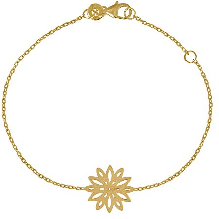LES POULETTES BIJOUX - Bracelet Plaqué Or Fleur de Nénuphar