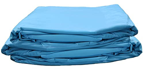 Planet Pool Poolfolie Ersatzfolie Achtformbecken 470x300x90cm - Dicke 0,3mm - Overlap - blau