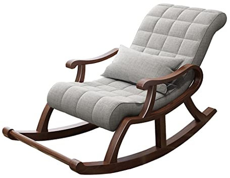 Mid-Century Stoffschaukel, mit Samt gepolsterter Indoor-Schaukelstuhl, mit hoher Rückenlehne und Armlehnen, moderner Freizeit-Liegestuhl, Sessel für Wohnzimmer