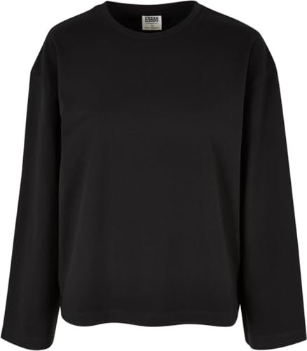 Urban Classics Women's Ladies Organic Oversized Longsleeve T-Shirt, Black, XS