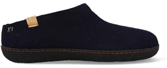 Tofvel Slipa Wollfilz-Pantoffel Navy Blue (EU Schuhgrößensystem, Erwachsene, Numerisch, M, 39)
