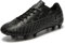LEOCI Tacos de fútbol para hombres y mujeres al aire libre unisex zapatos de fútbol firmes botas de rugby, Negro-gris, 8 Women/6.5 Men