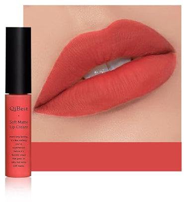 Anifer Velluto opaco rossetto liquido trucco lunga durata e usura impermeabile, non Stick Cup Lip Gloss, (rosso rosa 612)