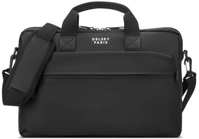 DELSEY PARIS - MAUBERT 2.0 - Serviette Souple 27 cm x 40 cm x 8 cm - 9 L - S - Noir