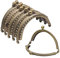 TAIYOU 6 Stück Metall Geldbörse Rahmen Schnalle Halbkreisförmiger Handtaschenverschluss Vintage Handtasche Schließe Münze Geldbeutel Rahmen Schnalle Zubehör 8.5cm Bronze