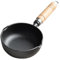 Creuset for faire fondre le métal, plat à creuset en céramique, pot à beurre, fondoir à beurre, four hollandais en fonte antiadhésif avec manche en bois, pot de fusion en fonte