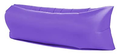 Aufblasbares Sofa, Wasserdichtes Luftsofa, Sofa Aufblasbar Reißfestem Gewebe von bis zu 200kg, Tragbares Wasserdichtes Aufblasbare, Air Lounger für Camping, Park, Strand, Hinterhof(lila)