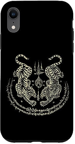 iPhone XR Sak Yant Thai Tattoo Tigers Muay Thai traditional Thailand Case
