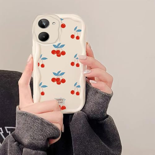 PAIXIKYZ Compatible avec Realme 10 4G/Realme 10 Pro Plus 5G Coque Silicone Souple Design Ondulé Lisse et Crémeux