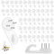 Deilonie 50 Pcs Nails with Hooks, Plaster Picture Hooks, Concrete Wall Hooks, Plastic Hooks with Invisible Nails, Small Hooks for Stucco, Cement Wall and Hard Walls (4cm,