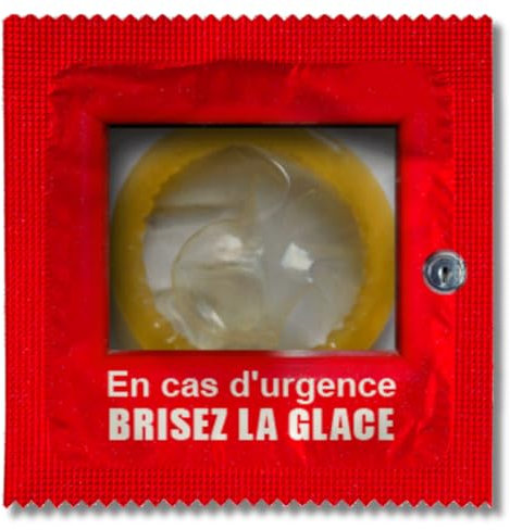 CALLVIN | einzeln | originelles lustiges Geschenk | Erinnerungsstücke | weiches und strapazierfähiges Latex | Französische Herstellung und Druck (universal, im Notfall das Eis brechen)