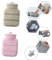 Ipetboom Heating Bottle for Hand 320ml Mini Hot Water Bottle Knit Case Thermal Cover Odorless Recyclable Multi-Seasonal Use for Cold and Fever