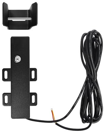Qussse Serratura elettrica per cancelli girevoli DC 24 V, serratura elettrica automatica, 2 metodi di sblocco, per cancelli a doppia anta o singola anta