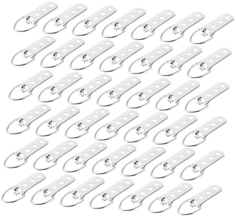 OSALADI 50stücke Bilderrahmen Haken Mit Drei Löchern Hochwertige Aufhänger Für Gemälde Fotowand-dekoration Einfache Installation Langlebige Wandbefestigung Silber