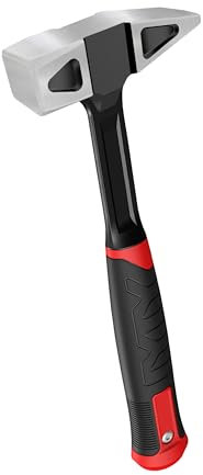 C&T Martello da fabbro da 500 g | braccio di vibrazione | acciaio speciale | qualità professionale per fabbri e installatori | forgiato un pezzo per costruzione solida