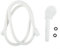 URPIZY Alcachofa de ducha con manguera de 152 cm para autocaravanas, caravanas, campistas, plástico ABS ligero, manguera de ducha de repuesto flexible, fácil instalación, color blanco, para ducha al