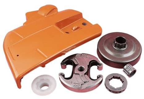 Kit di ingranaggi a vite senza fine for tamburo, coperchio laterale, frizione, freno catena, for motosega Husqvarna 340 345 350, pezzo di ricambio