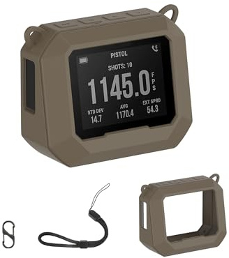 toergy Coque de protection en silicone pour appareil photo Garmin Xero C1 Pro – Housse anti-rayures et résistante aux chocs et lavable pour chronographe compact, toucher confortable, gris