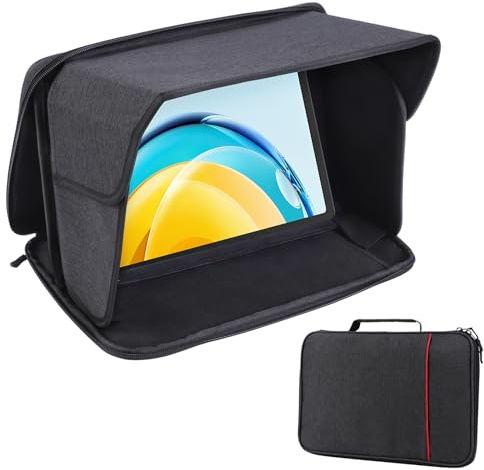 YUMTIM iPad Sun Shade Tablet Sleeve Case for 8-8.5 inch, iPad Sun Glare Shield Tablet Shield Cover Protective Sunshade Travel Tablets Bag, 8-8.5''