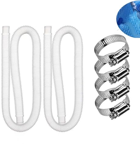 pool schlauch, Schwimmbadschlauch-Ersatz, poolschlauch 32mm - 150 cm lang, Skimmer-Ersatzschlauch Für Intex Pools, Für Filterpumpe und Schwimmbad Salzwassersystemen (B)