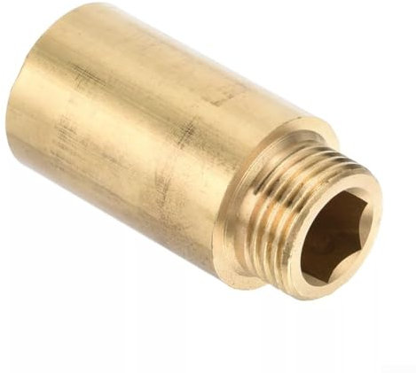 Raccord en laiton sans soudure avec filetage G1/2 pour systèmes d'eau chaude et froide (4 cm)