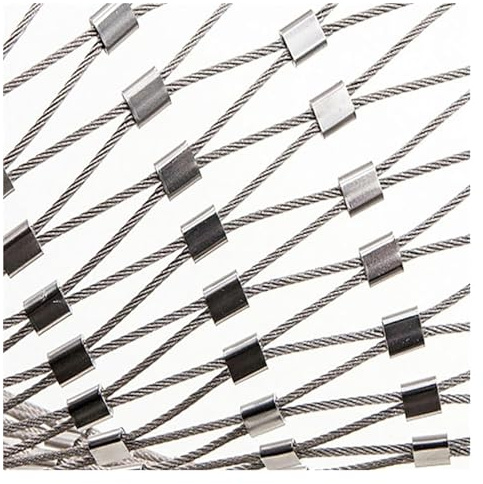 Qulamrdk Maglia Corda Flessibile in Acciaio Inox Rete per Scale Resistente all'Usura Rete di Protezione per Parapetti Robusta, per I Siti Paesaggistici(0.8x4m/2.62x13.12ft)