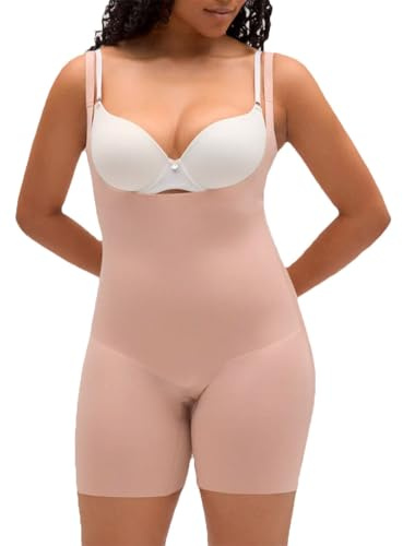 YSABEL MORA Body Reductor con Abertura de Compresión Media | Moldea abdomen, cintura, caderas y muslos, acabados invisibles, corte láser, colección Skin Shape