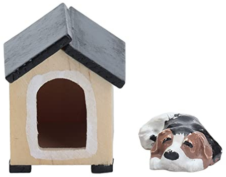 Puppenhaus, Hundehütte, Puppenhaus, realistisch, 1:12, Zubehör für Welpen für Kinder
