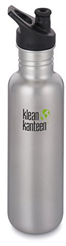 Klean Kanteen Sport Classic Trinkflasche Brushed Stainless Cap 3.0 800ml/27oz, 800ml