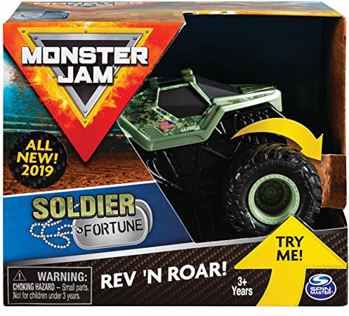 Monster Jam 6044990-REV & Stufenmesser 1:43 Vaile Kinder, 6044990, Mehrfarbig