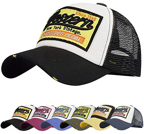 UMIPUBO Baseball Cap Mesh Hats for Men Women Unisex Embroidered Letter Patch Casual Hats Hip Hop Sun Hats