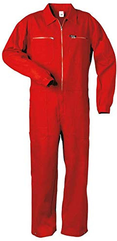 Craftland Monte Carlo Rallye-Kombination | Weiß | Kornblau | Grün | Verstellbare Taille | 6 funktionale Taschen | 2 Wege Frontreißverschluss 100% Baumwolle Zollstocktasche (54, Rot)