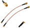 Oiyagai 2 Stück RG316 Draht Jumper SMA Stecker mit Pin zu MMCX Stecker rechtwinklig mit Verbindungskabel RF Koaxialkabel Antennenverlängerung Adapter Jumper (1m/39.3)