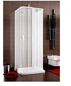 Box Doccia in PVC 80x120x80 cm a tre lati con apertura centrale Praga