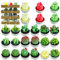 PUDSIRN Juego de Velas de té de Cactus, Hechas a Mano, delicadas Velas de Cactus suculentas, Plantas suculentas Artificiales para Fiestas, Festivales, cumpleaños, decoración del hogar (24 Piezas)