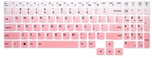 WYGCH Silicone Keyboard Cover for Lenovo Legion 5 Series - 15.6 & 17.3 Gaming Laptop - Gradient Light Pink