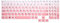 WYGCH Silicone Keyboard Cover for Lenovo Legion 5 Series - 15.6 & 17.3 Gaming Laptop - Gradient Light Pink