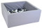 Knorrtoys 68052 - Bällebad Soft eckig Grey - 100 Balls Grey/White