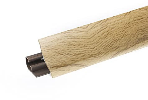 DQ-PP 1,5m WINKELLEISTE – Eiche Bardolino – 23 x 23mm – PVC – Küchenleiste Arbeitsplatte Abschlussleiste Leiste Küche Küchenabschlussleiste Wandabschlussleiste Tischplattenleisten