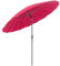 CHRISTOW Shanghai Parasol Garden Umbrella Adjustable Tilting Sun Shade with UV Protection and Crank 2.6m (Raspberry)
