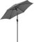 Yaheetech Sombrillas Terraza 230cm Inclinable Parasol para Jardín con Manivela Impermeable Proteccion UV para Patio, Exteriores, Junto a Piscina, Restaurante y Cafetería Gris
