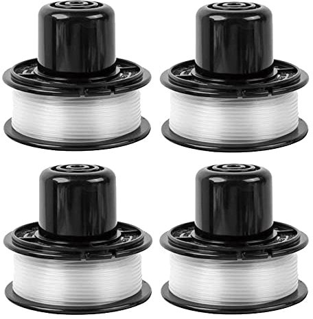A6226 Bobine de fil pour Black et Decker GL360 / GL310 / GL250 / GL360SB Coupe Bordure, Bobine de fil Rechange pour Black and Decker a6226 gl360 débroussailleuse sans fil 1,6 mm 6,0 m (4pcs)