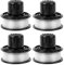 A6226 Bobine de fil pour Black et Decker GL360 / GL310 / GL250 / GL360SB Coupe Bordure, Bobine de fil Rechange pour Black and Decker a6226 gl360 débroussailleuse sans fil 1,6 mm 6,0 m (4pcs)
