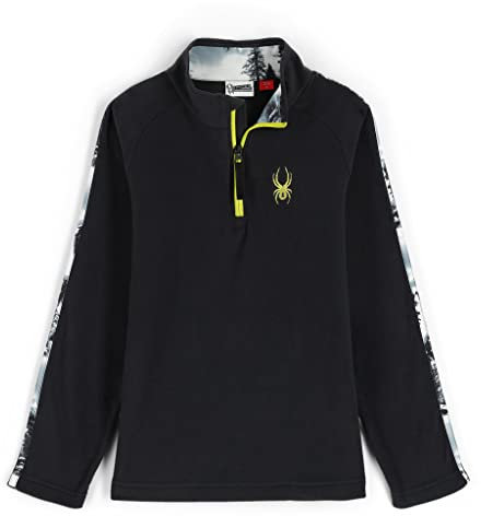 Spyder Jungen Youth Speed Fleece Jacke, Schwarz, S