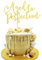 Arthsdite Aged to Perfection Cake Topper, Happy Birthday Engagement Retirement Party Dekorationen Supplies - Gold Glitter