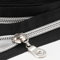 Sawoake 9m Bulk Zipper, (#5) Reißverschlüsse zum Nähen, Black Nylon Coil Zipper mit Silver zähnen, Ersatz Nähreißverschluss mit 20PCS Reißverschluss Sliders(#5 Black Silver)