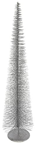 Weihnachtsbaum mit Glitter Tannenbaum Pyramidenbaum Christbaum Dekobaum Metallbaum Drahtbaum Kunstbaum Weihnachtsdekoration Deko X'Mas Schmal Metall Ständer Weihnachtsschmuck Pyramide Deko-Pyramide