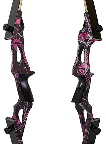 Drake Parrot - 58 Zoll - 30-60 lbs - Take Down Recurvebogen (30 lbs, Farbe: Muddy Pink)
