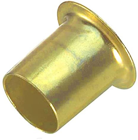 Brass Banjo Shelf Support Pegs Banjo Shelf Support Push-in Sockets Strong Heavy Duty Metal Shelf Support Pegs Banjo Style Bookcase Socket 6mm Pack of 50