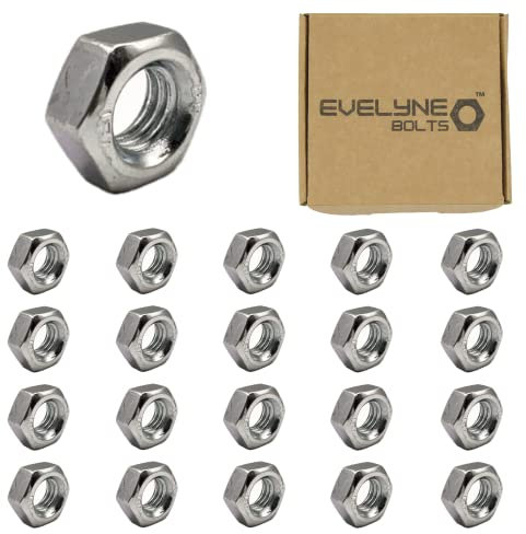M3 (3mm) Steel Hex Nuts - Standard Thread - Pack of 20